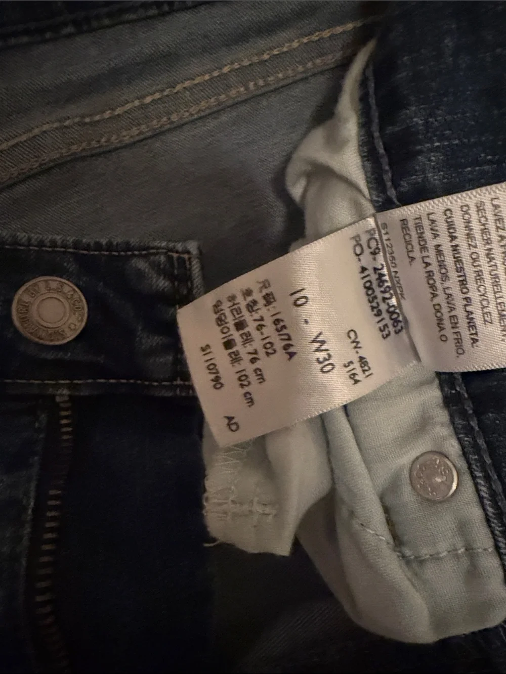 Levi's Dark Blue Denim Bermuda Shorts